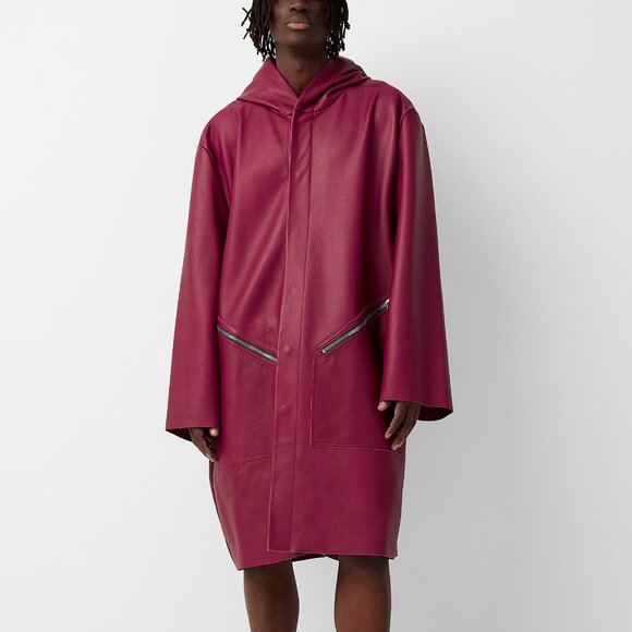 BNWT SS23 RICK OWENS "EDFU" HOODED RAINCOAT 48 - Picture 1 of 12